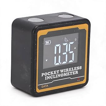 Dpofirs Digital Inclinometer, Electronic Angle Gauge with Magnetic Base and Bluetooth, Portable Backlit Display Angle Finder for Woodworking Construction