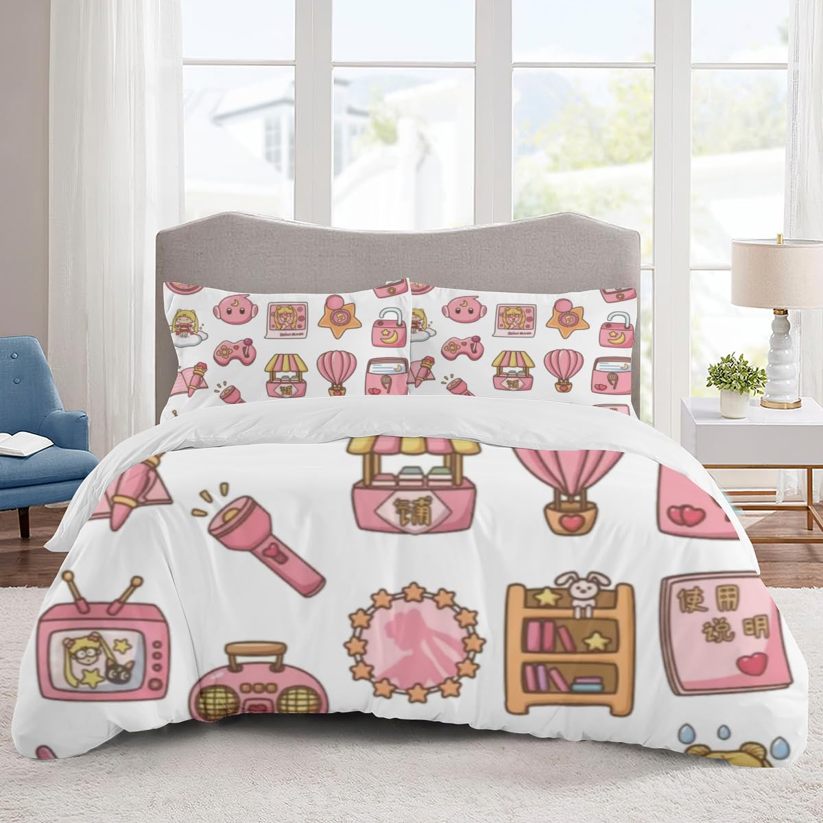 Amazon｜美少女戦士セーラームーン 布団カバー 3点セット 掛け布団