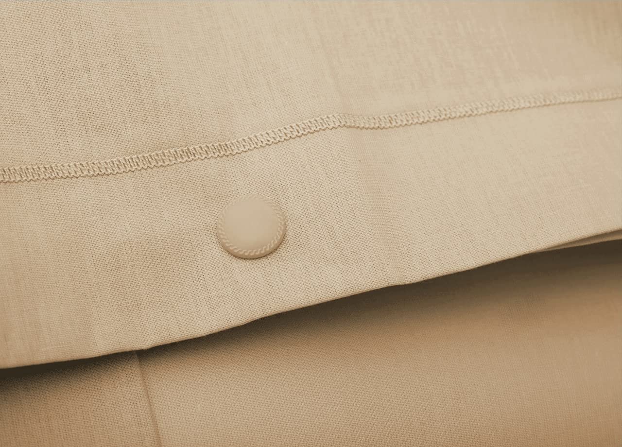 Federe In Flanella Di Cotone – Set Di 2 Federe Per Cuscino 50x80 Cm Con Bottoni A Pressione