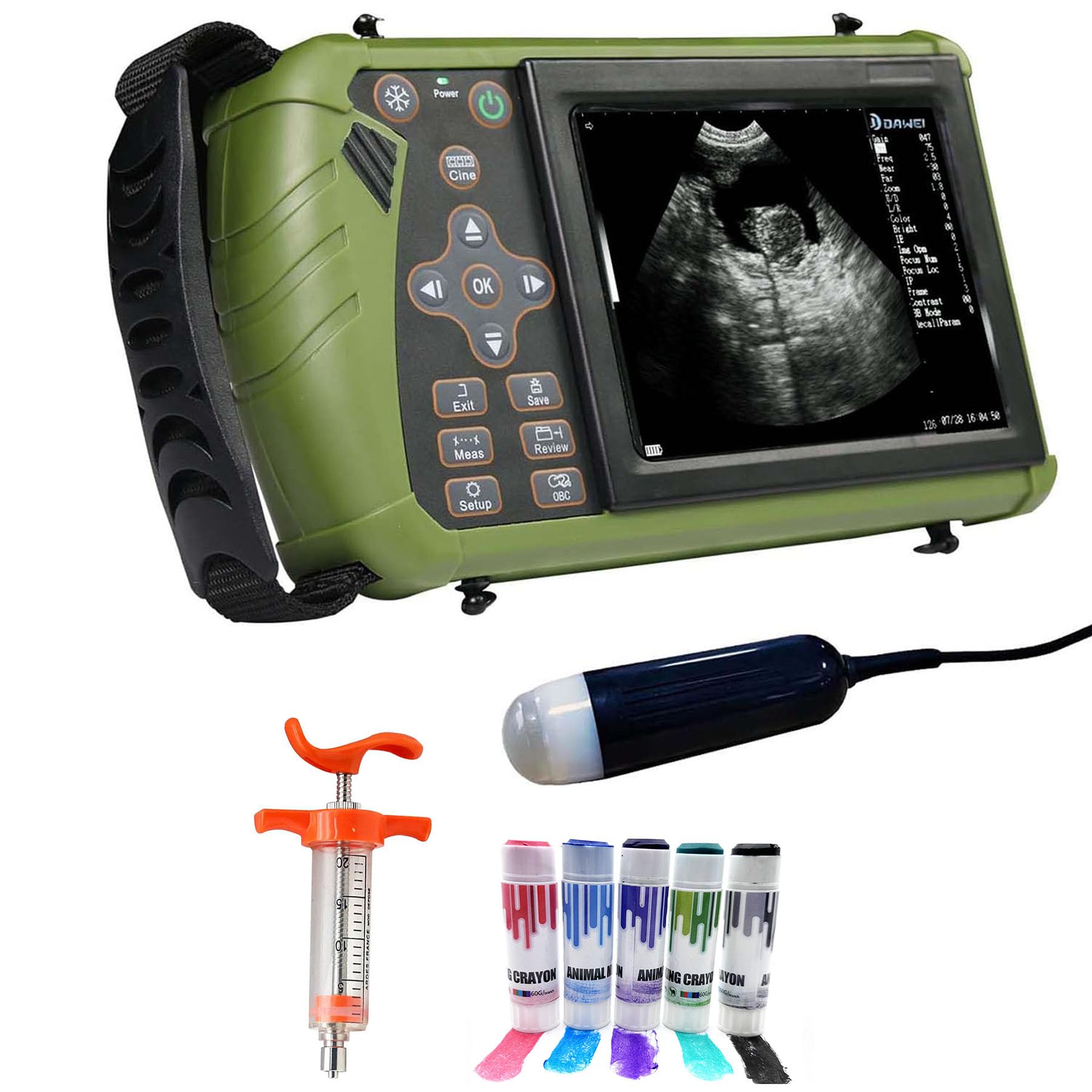 Ecógrafo para Animales,Escáner Veterinario para Gestación En Cerdas Y Ovejas,Detector Ultrasonido Veterinario Mano,para Ganado Vacuno,Equino,Cabras y Cerdos,Camello en Animales