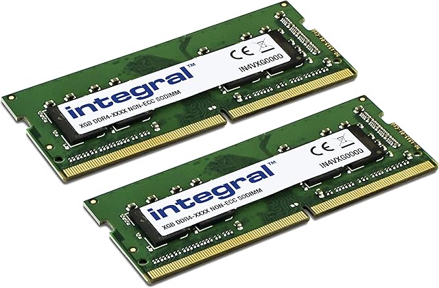 Integral 16GB kit (2x8GB) DDR4 RAM 3200MHz (or 2933MHz, 2666MHz & 2400MHz) SODIMM Laptop/Notebook PC4-21333 memory, Packaging may vary