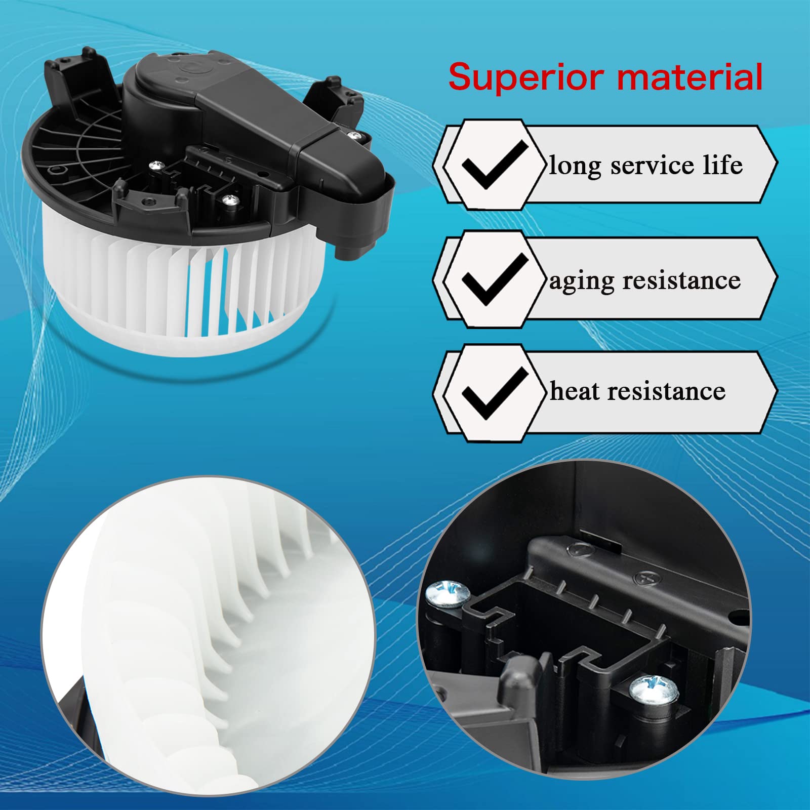 Motor del ventilador de CA con ventilador