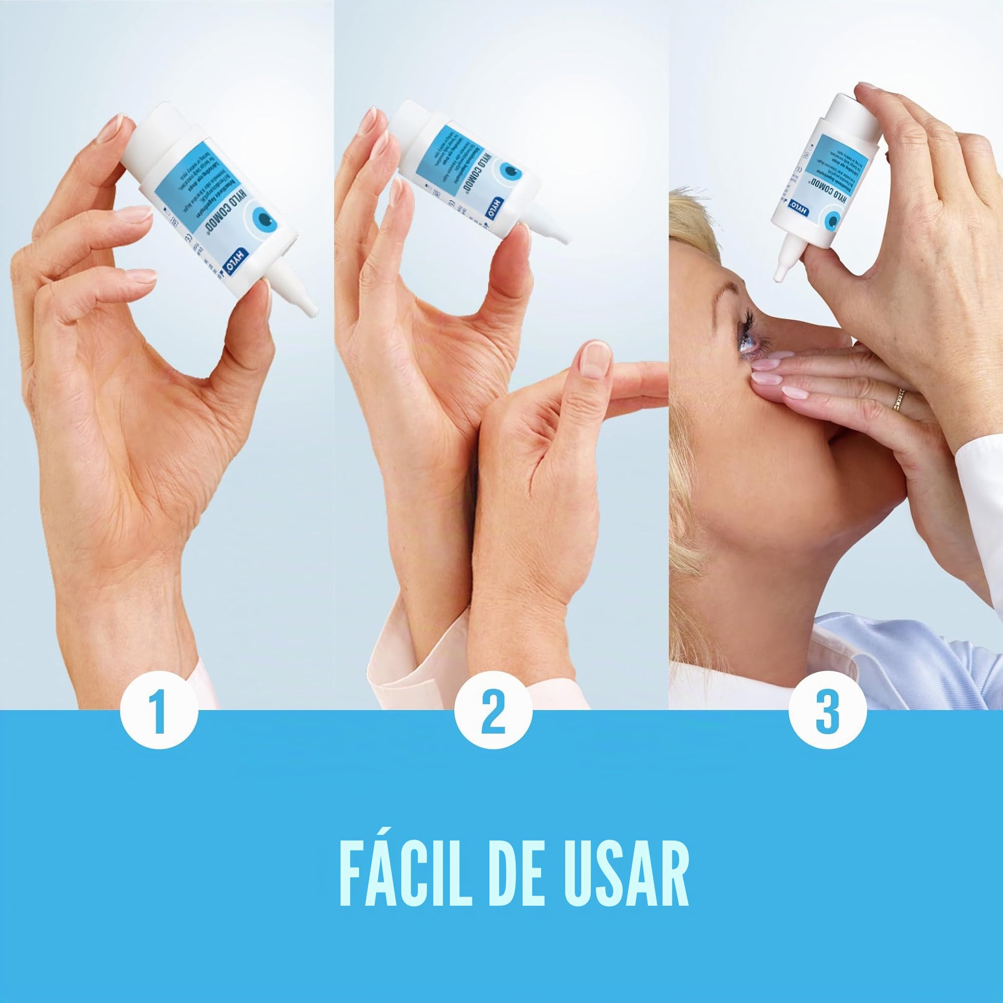 Hylo Comod Gotas para ojos secos, con ácido hialurónico, 2 unidades de 10 ml