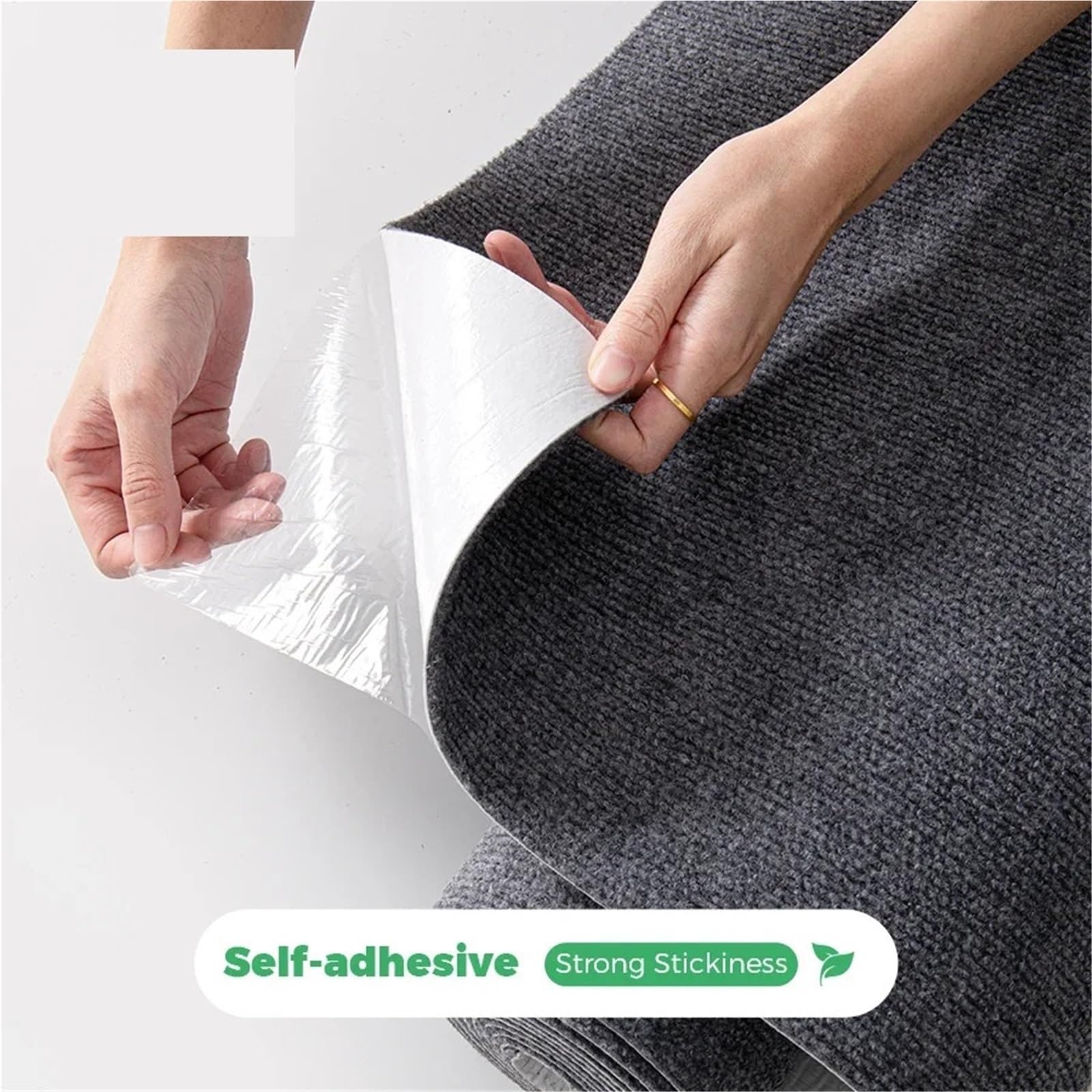 Moquette Autoadesiva Tappetini autoadesivi SXP da parete e pavimento riutilizzabili lavabili, adatti a tutti gli ambienti interni, 2 rotoli(Green,40x60cm-2rolls)