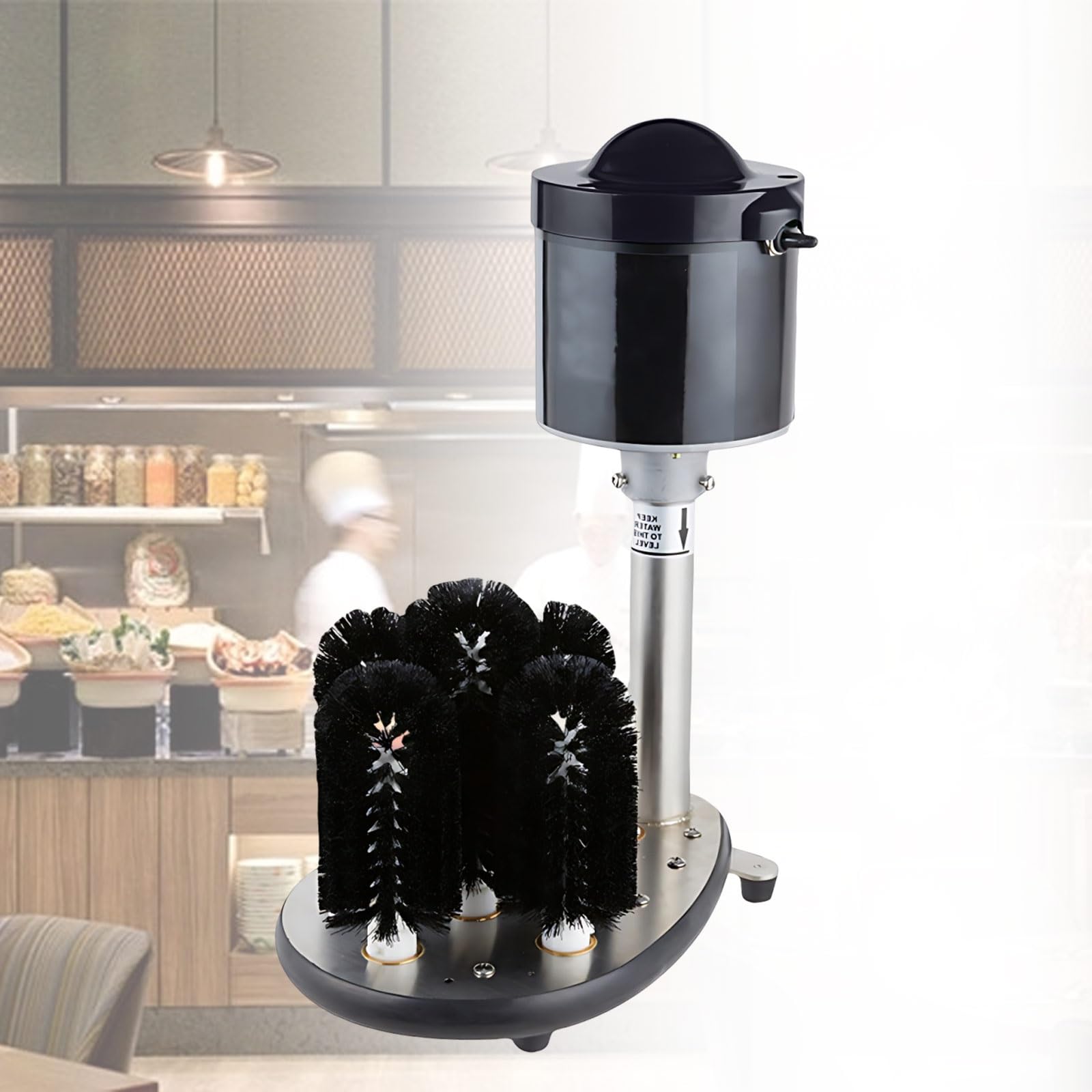 Myjka Do Szklanek Ze Stali Nierdzewnej Z Systemem Czyszczenia 240 Rpm Do Baru, Restauracji, Hotelu Oraz Kuchni Gastronomicznej I Obiektów Komercyjnych
