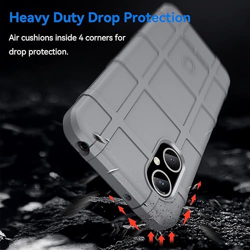 Miniatura 3 de Funda delgada para Xiaomi Poco M4 5G, resistente funda duradera con grado militar a prueba de golpes, gran agarre y cubierta protectora del lente de