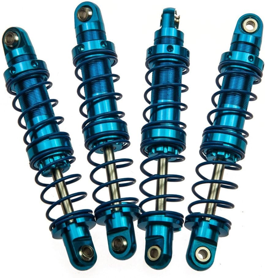 4Pcs 80mm Aluminum Suspension Shock Absorbers Set for 1/10 RC Crawler Axial SCX10 D90 D110 (80mm)