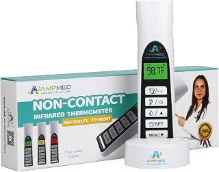 No Touch Professional Forehead and Ear Thermometer | Non-Contact Digital Baby Thermometer for Kids Adults Infants Toddlers | Touchless Temporal Thermometer FSA HSA