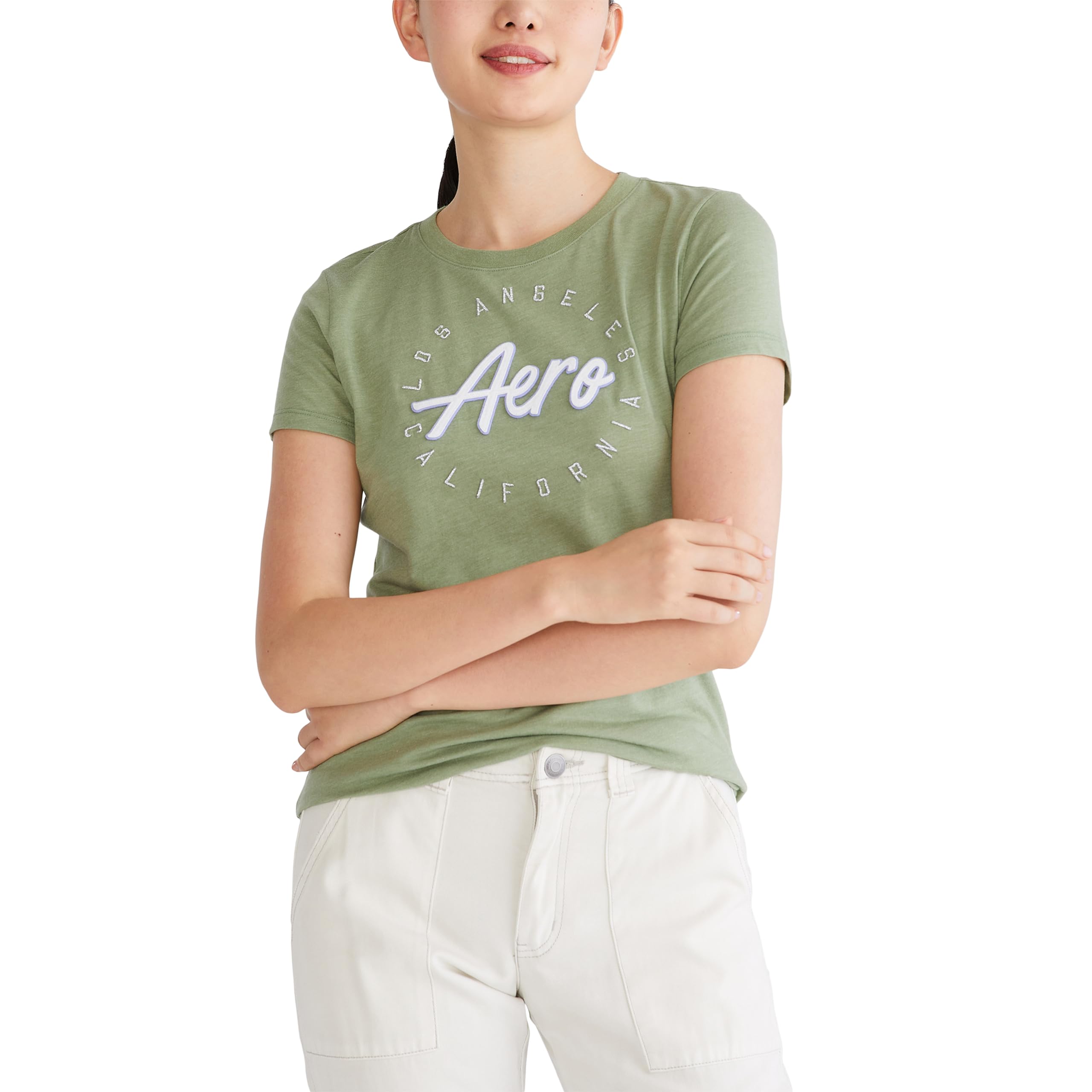 AEROPOSTALEWomen's Aero Ss Graphic Tee- Script Aero Ss Graphic Tee- Script (Pack of 6)