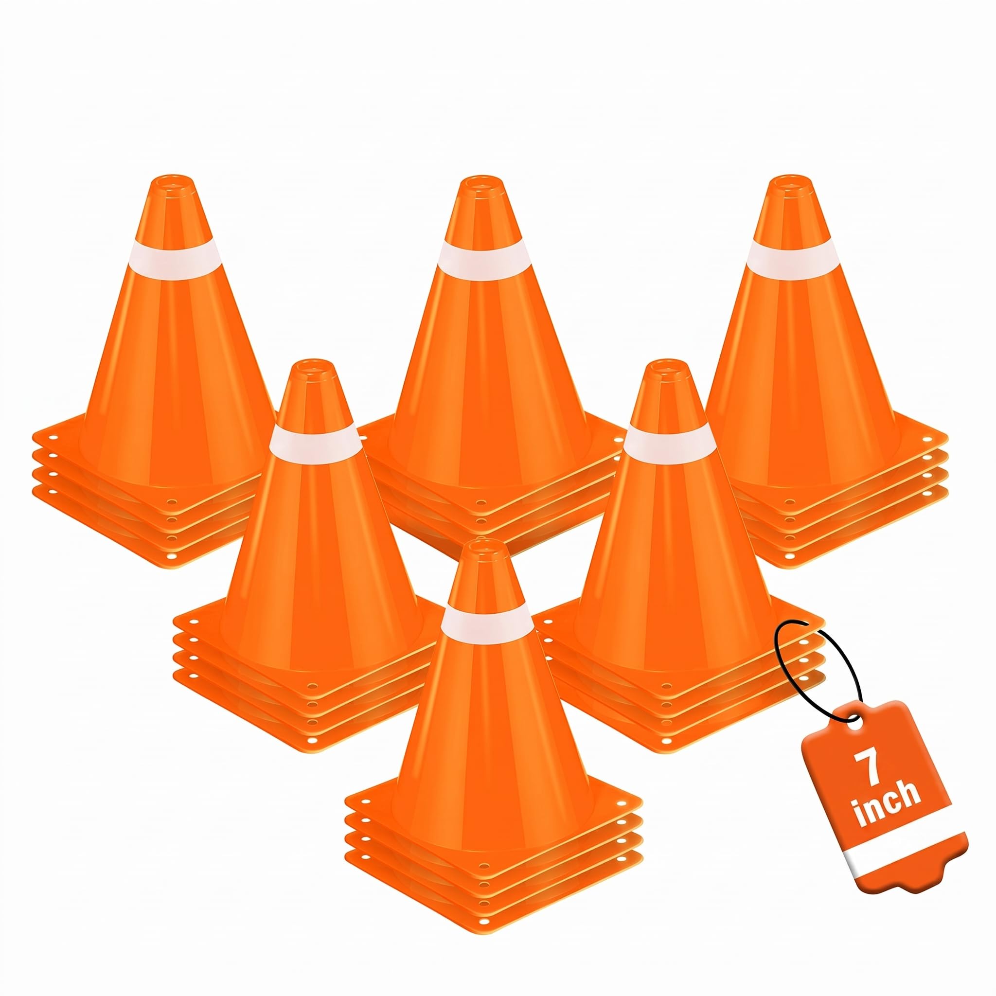 Photo 1 of ZKNDRHJO 7 Inch Training Cones (12 Pack)