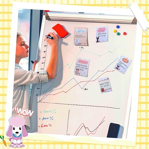 Miniatura 6 de Paquete de 12 blocs de notas inspiradoras para perros de 4 x 3 pulgadas, divertidos escritorios autoadhesivos para perros, para estudiantes,