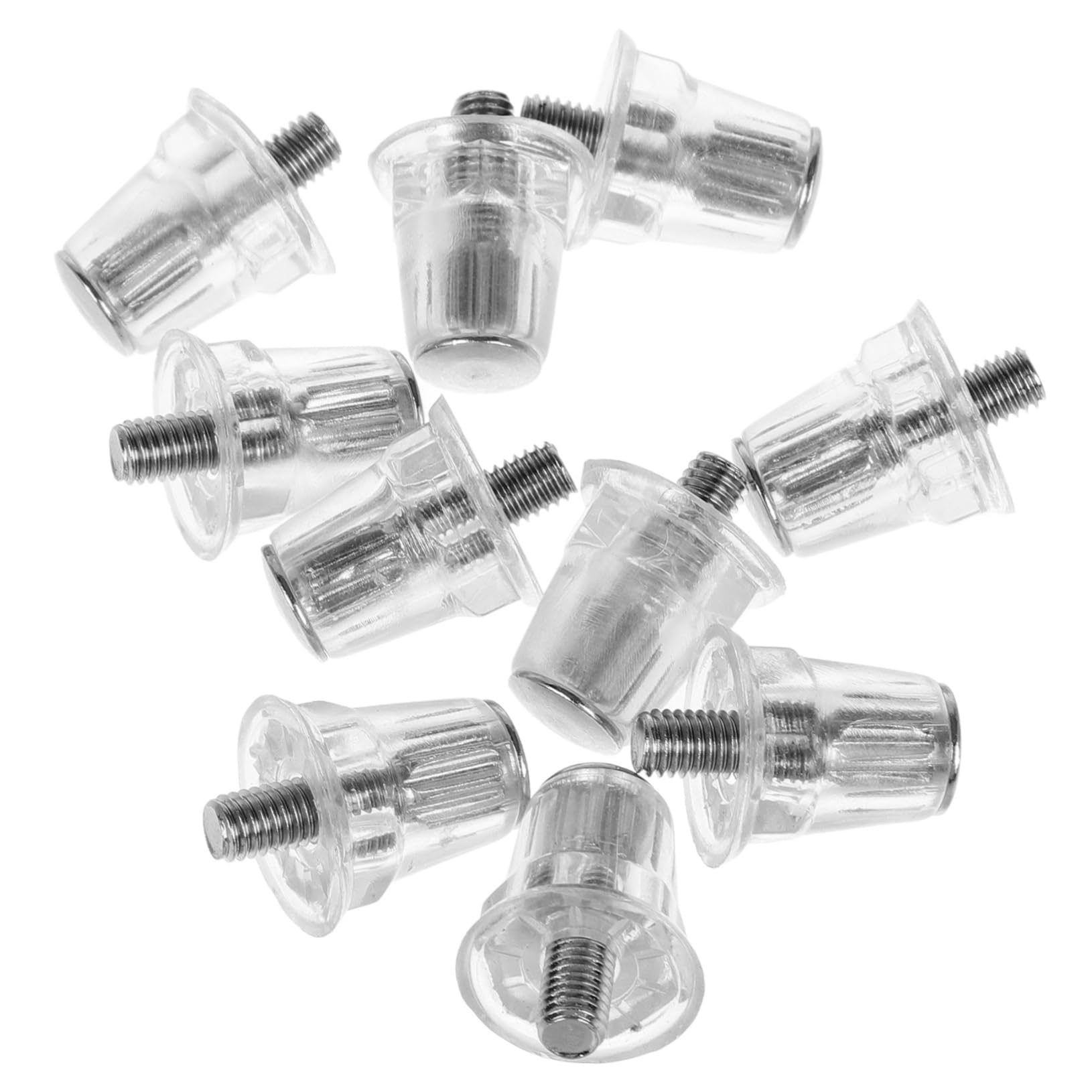 PACKOVE 10pcs Soccer Shoes Nails Aluminum Football Cleats Studs Outdoor Running Shoes Spikes Metal Studs for Soft Ground