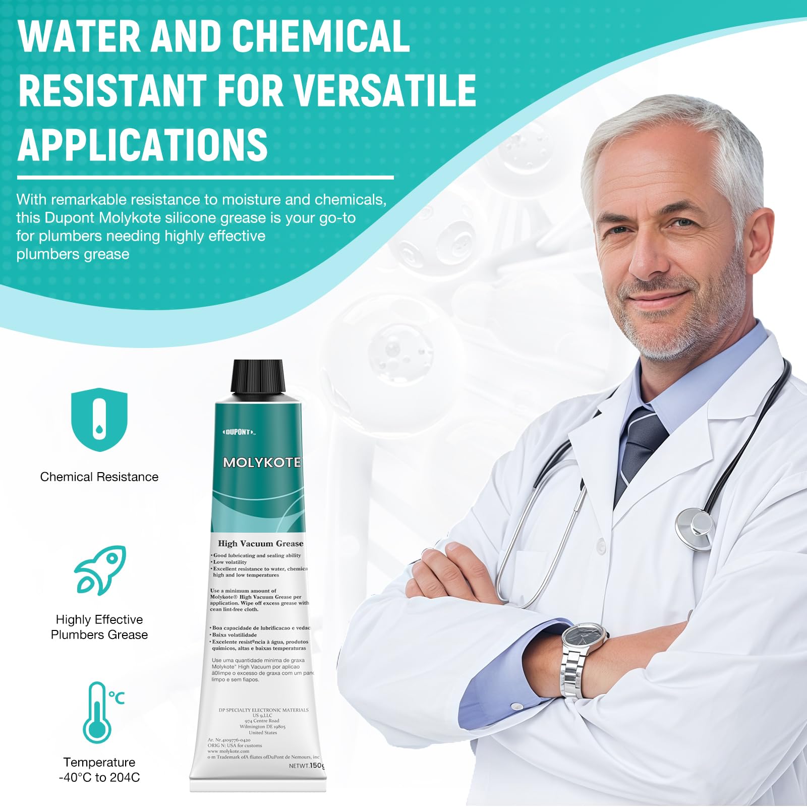 High Vacuum Silicone Grease - Waterproof & Durable -4 High Vacuum Silicone Grease - Waterproof & Durable -4