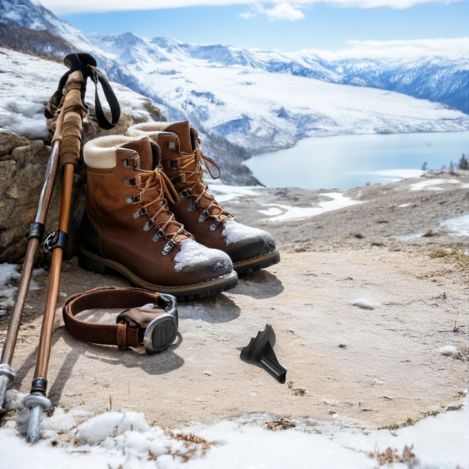 Kisangel 4 Stück Ersatzspitzen rutschfeste Universalspitzen aus Nylon und Wolframstahl für Trekkingstöcke für Wanderstöcke für Trail und Bergwanderungen Boden