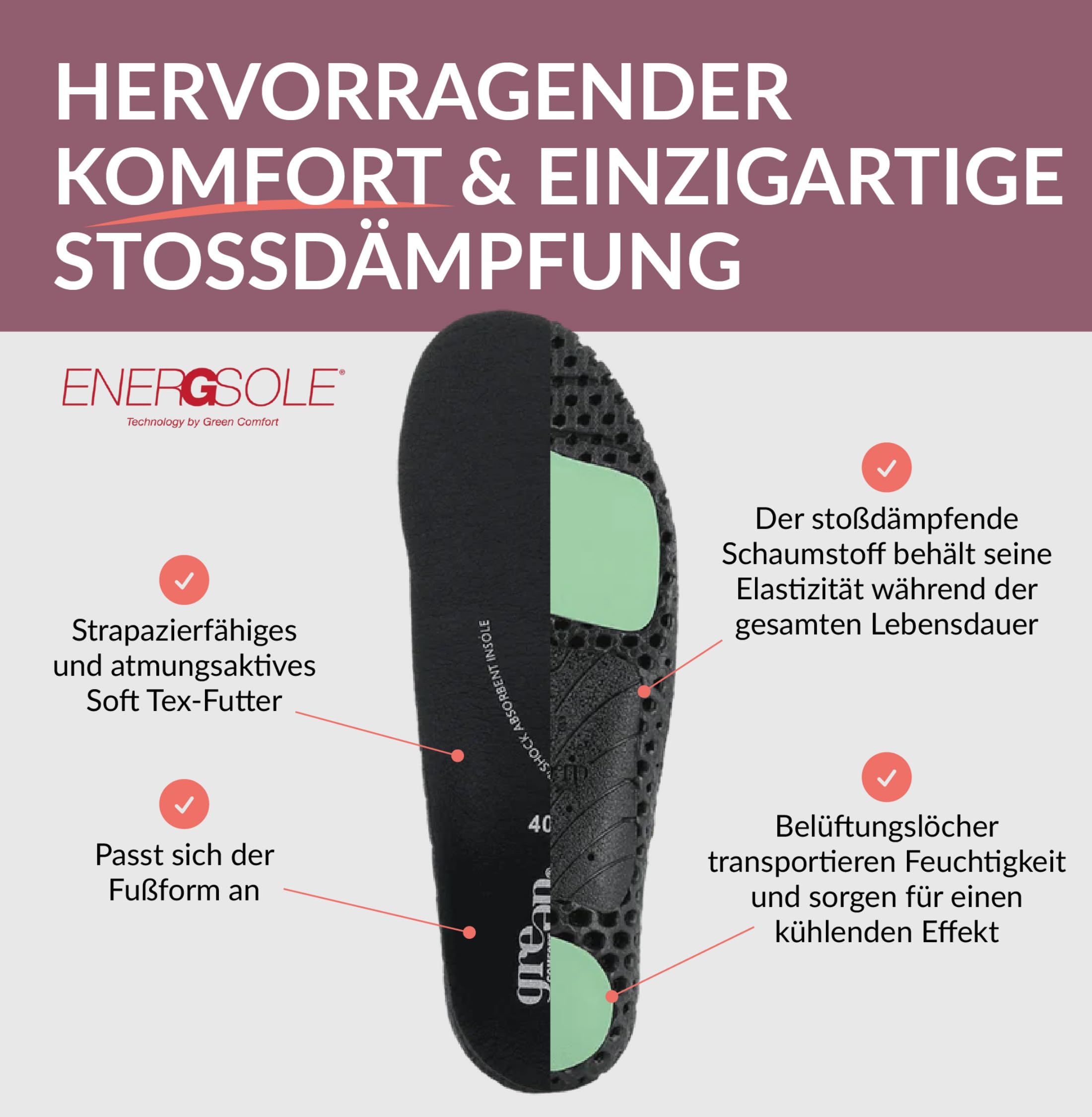 Gummistiefel Damen Halbhoch | Premium Regenschuhe für Garten & Hundespaziergang | Wasserdicht, Rutschfest & mit EnergySole Fußbett | Kurzschaft Regenstiefel & Stiefeletten