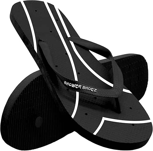 Shower Shoez Men's Non-Slip Gym Pool Dorm Water Sandals Flip