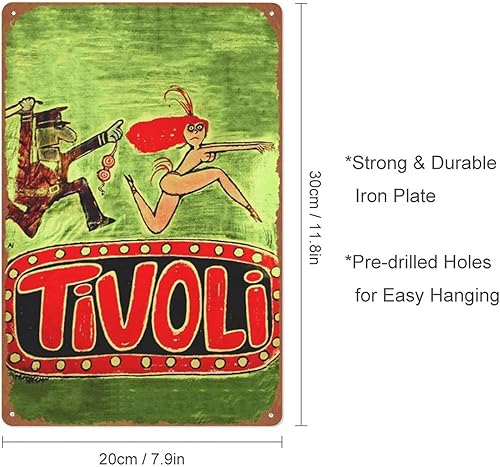 Miniatura 2 de Tivoli posters Tin Signs Retro Metal Movie Tins for Bar Pub Home Cafes Wall Decor, 8X12 Inch (20X30 CM)