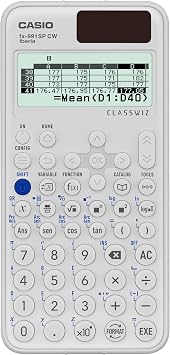 Casio FX-991SP CW - Calculadora Cient fica, Recomendada para el Curriculum Espa ol y Portugu s, 5 Idiomas, m s de 560 Funciones, Solar, Color Blanco