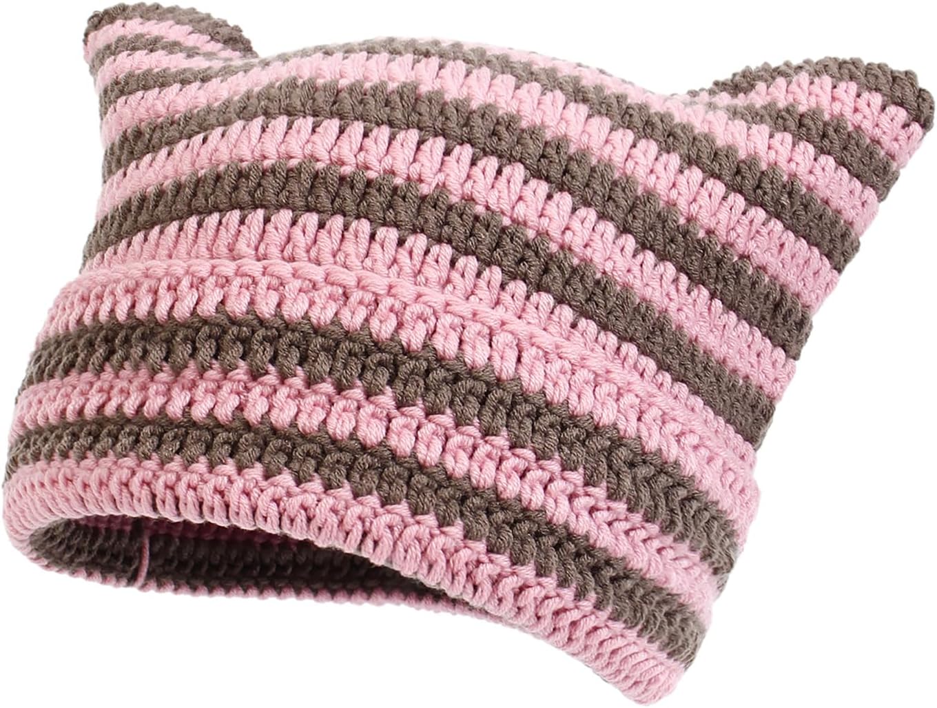 Women Beanie Warm Winter Hats, Soft Knit Lazy Beanie for Women, Women Cat BeanieWomen Fox hat, Slouchy Beanies for Women