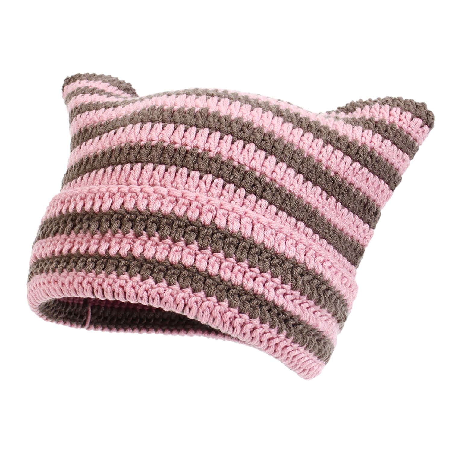 Women Beanie Warm Winter Hats, Soft Knit Lazy Beanie for Women, Women Cat BeanieWomen Fox hat, Slouchy Beanies for Women