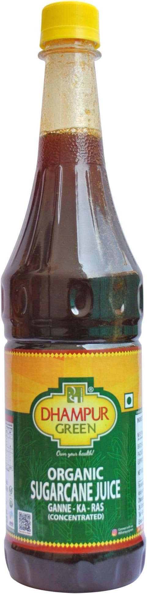 Dhampure Speciality Organic Sugarcane Juice, 735Ml | Classic Ganne Ka Ras (Concentrated) |