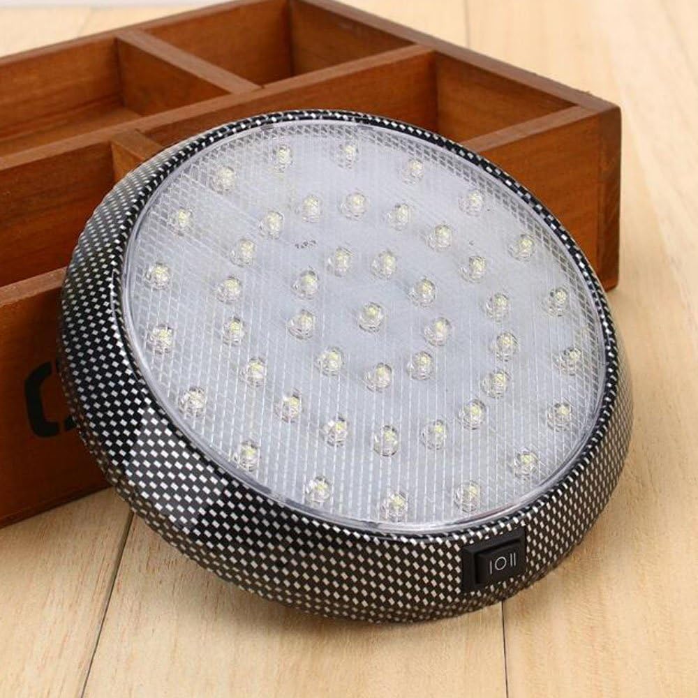 DC 12V 46 LED Car Dome Roof Ceiling Interior Light White for Car Truck RV Trailer Camper Motorhome Boat
