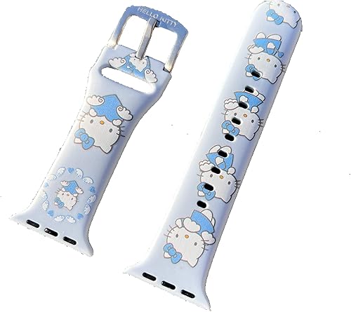 Correa de silicona para Apple Watch de Hello Kitty para 38401.614 in para Series 7654321SE disponible en Yaxa Peru