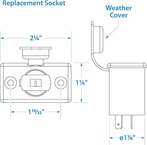Miniatura 8 de Seachoice Enchufe para accesorios, 12 V, negro