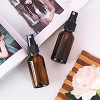 Vista 7 de Botella pulverizadora de vidrio de 2 onzas, botellas de vidrio Boston de niebla fina con pulverizador de niebla fina negra, botellas pequeñas
