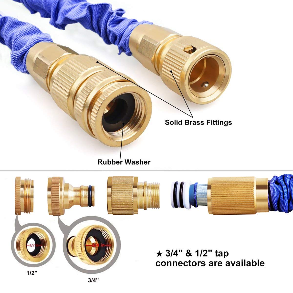Homeme Garden Hose Expandable 100FT Expanding Magic GardenHosePipe