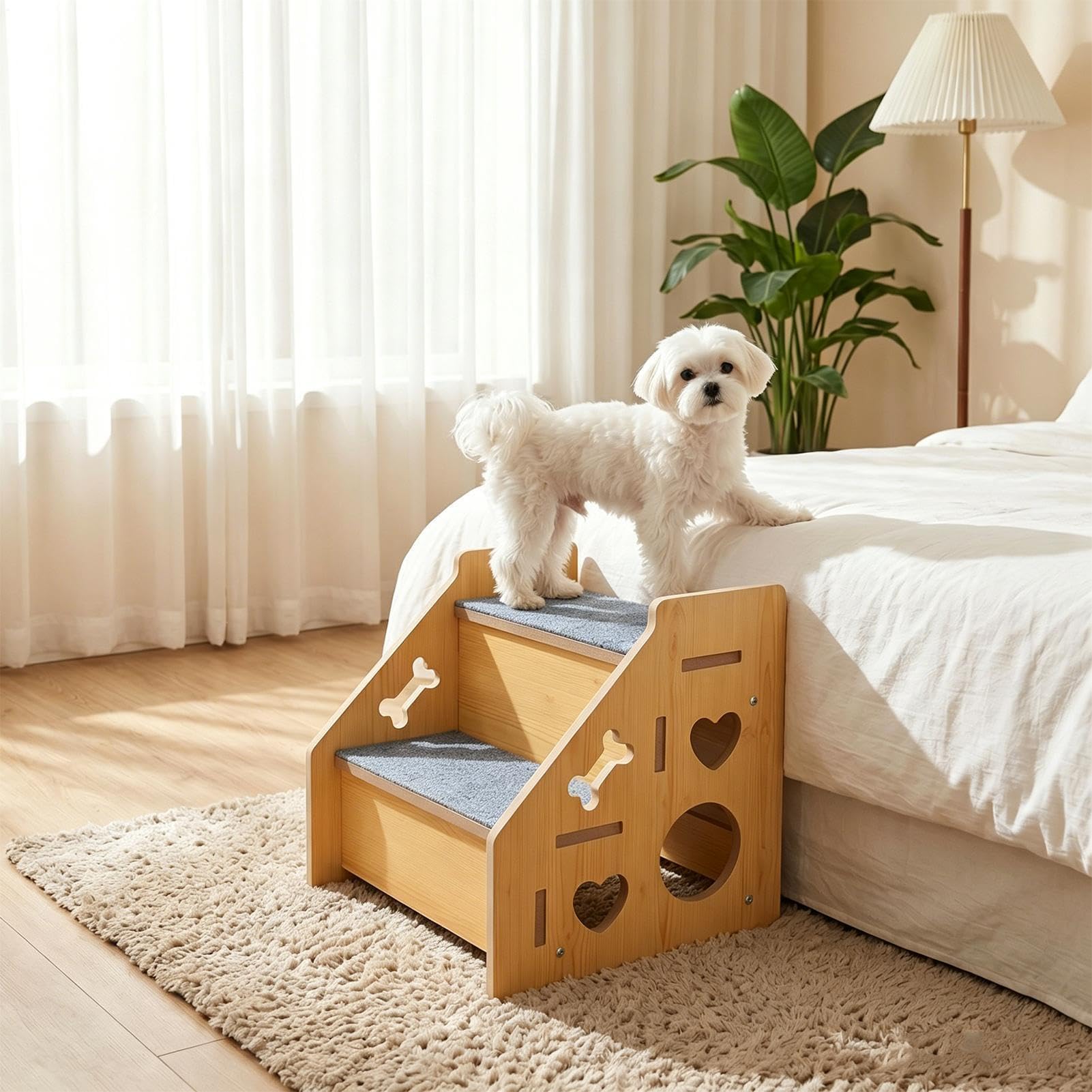 Escaleras de mascotas Escalón antideslizante | Escalones para Perros Para En Cama, Sofá, Interior, Automóvil, Escalada, Cachorro, Perro Mayor, Gato Y También Animales