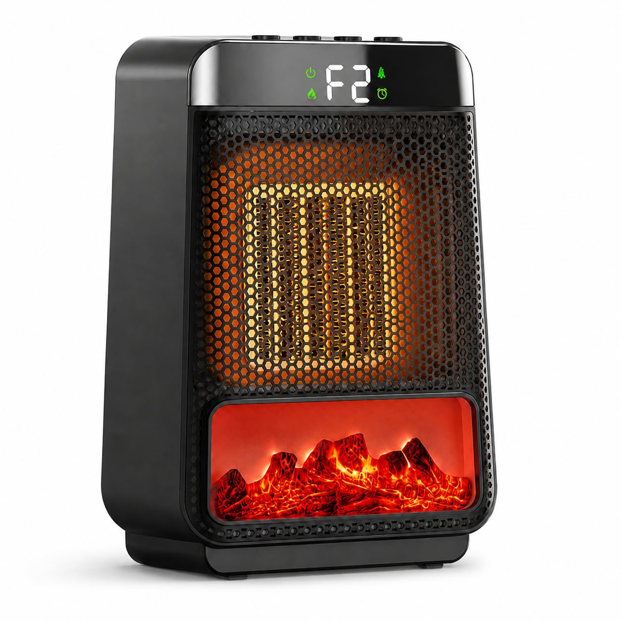 Electric Heater, Portable Space Heater for Home with 3D Imitation Flame