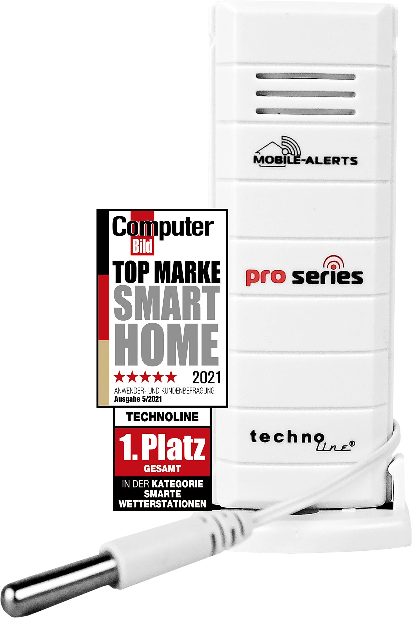 technoline MA 10120- Pro Serie Temperature Sensor with Cable Probe - White