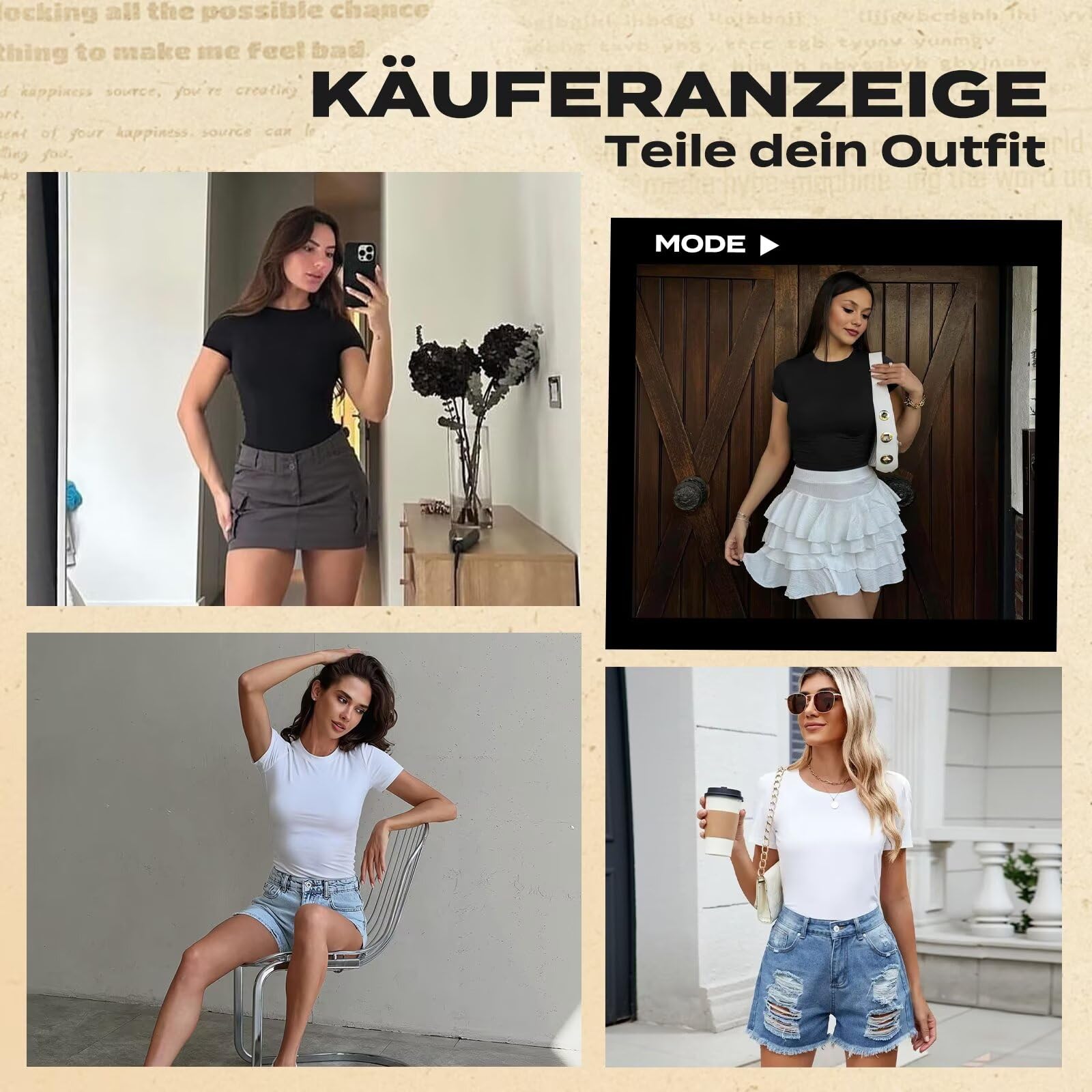 TNNZEET Body damskie t-shirty, body z krótkim rękawem, elegancki letni seksowny strój