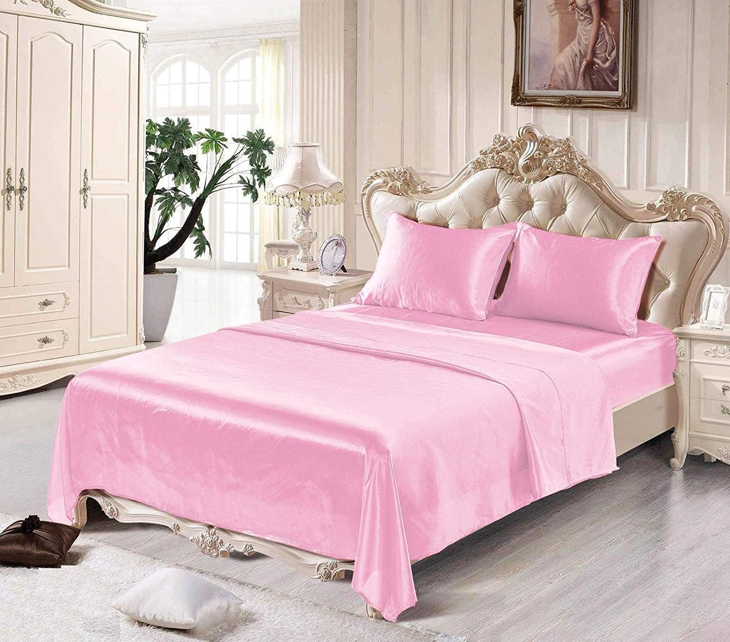 Mulberry Silk BedSheets 4Piece Bedding Set 19 Momme Pure