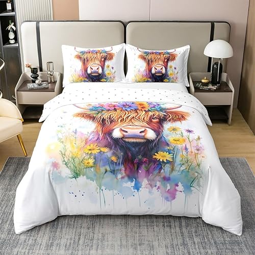 Miniatura 40 de jejeloiu Funda de edredón con estampado de radio Boombox, 100% algodón, para niños y niñas, tamaño matrimonial, juego de ropa de cama retro con Azul