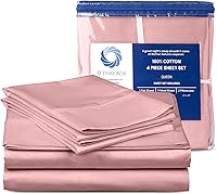 Vista 11 de Sábanas de satén 100 % algodón de 400 hilos, con bolsillo profundo, sábanas de algodón vigorosas, frescas y fuertes