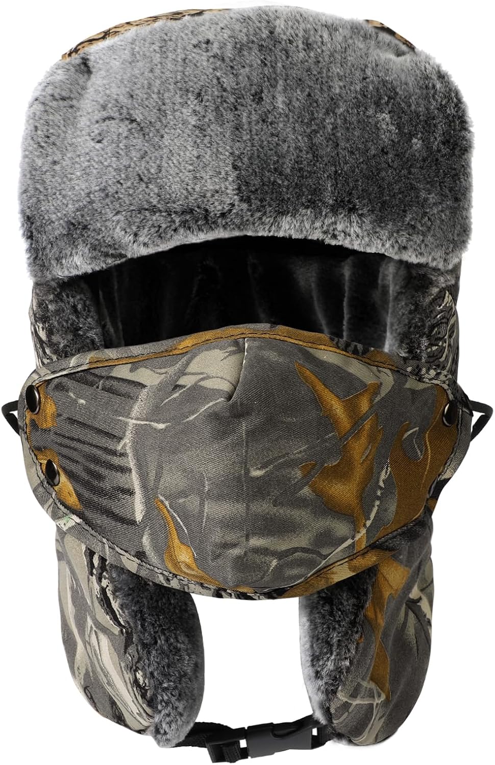 Chapka Trappeur Imperméable CLAPE – Chapeau Bomber Hiver Chaud Avec Masque Détachable & Cache-Oreilles – Style Aviateur