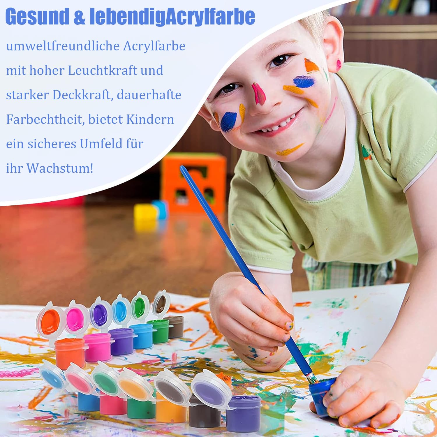Benjenes Malen-nach-Zahlen-Set Für Kinder (8-12 Jahre) – 4 Leinwände Mit Anime-Motiven & Zubehör