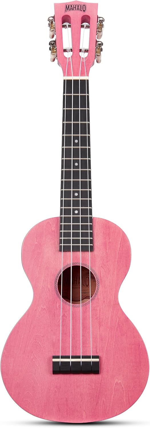 Mahalo ML2CP Island Series Concert Ukulele, Coral Pink