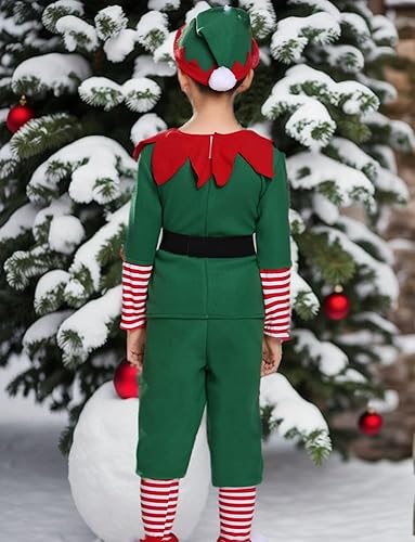 Miniatura 2 de SEAUR Conjunto de ropa de fiesta de Navidad para niños y niñas, disfraz de ayudante de Papá Noel