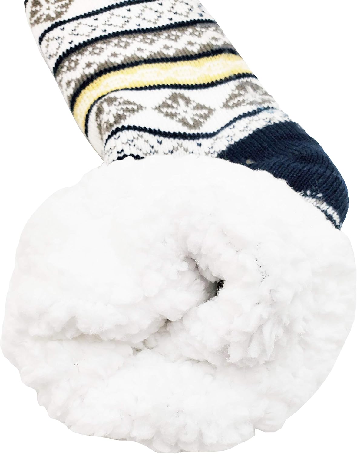 Winterlace Fuzzy Fluffy Slipper Socks, 3 Pairs Womens Sherpa Non Slip Plush Comfy Cozy Cabin Sock - Image 9