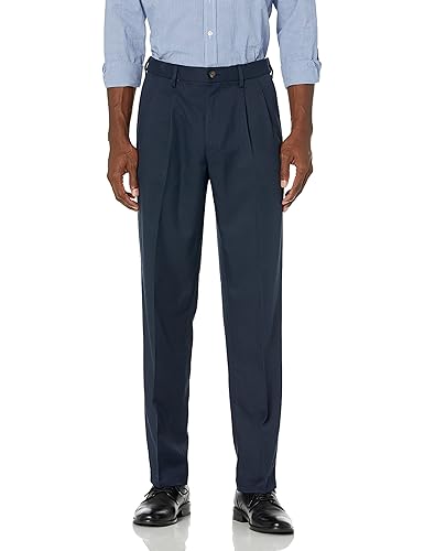 Men's Classic-Fit Expandable-Waist Pleated Dress Pant