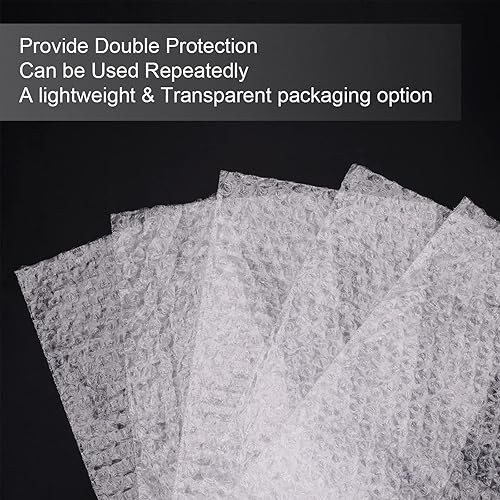 Miniatura 4 de 100 bolsas de burbujas de 6 x 6 pulgadas, bolsas de embalaje acolchadas, bolsas de amortiguación de doble pared, bolsas de espuma gruesa a prueba de