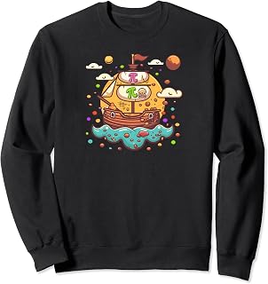 Pirate Boat Design Pirate Pi Day Sweatshirt