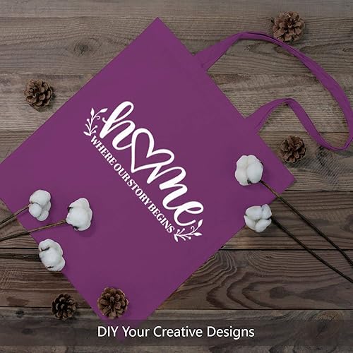 Vista 109 de TOPDesign - Paquete de 5 bolsas de algodón negro de 16 x 15 pulgadas, bolsas de tela ligeras y medianas reutilizables, adecuadas para bricolaje