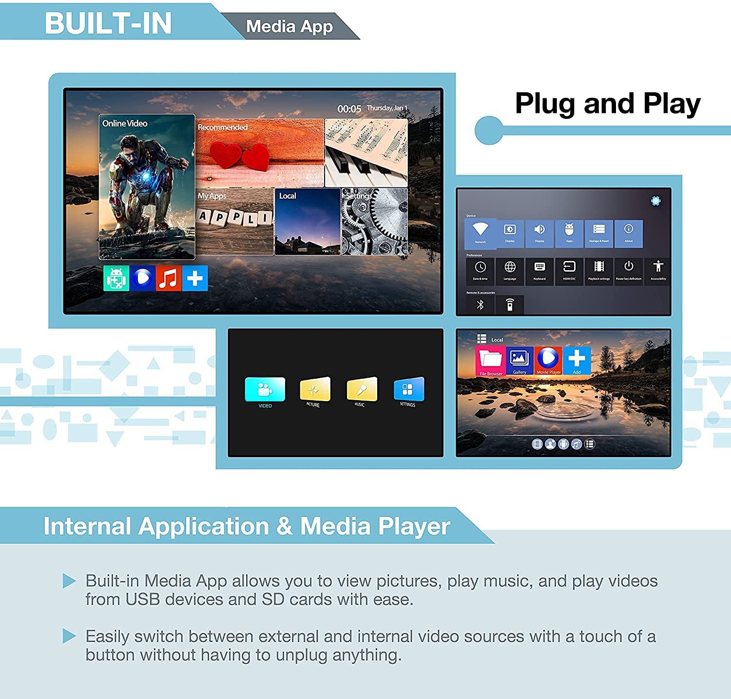 4K 3x3 video wall controller SD riproduttore USB HDMI 1.4 HDCP1.4 Compliant Processore video Splicer 1x2 1x3 1x4 2x1 2x2 2x3 2x4 3x1 3x2 4x1 4x2 aggiornamento
