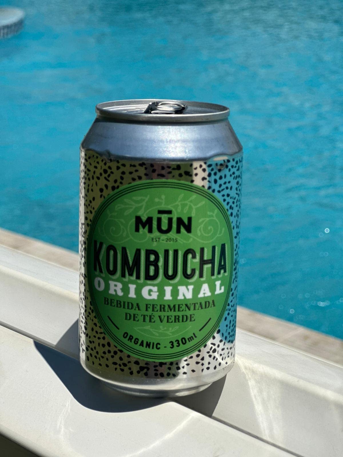 Mūn Ferments Té Kombucha Original Pack 12x330ml-Bebida Ecológica Con Probióticos-Té Verde Kombucha-Sin Azúcar Y Baja En Calorías - Latas Libres De BPA - Infusión Fermentada Artesanal - Libre De Gluten