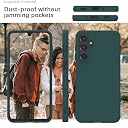 YATWIN Silicone Back Case for Samsung Galaxy A26, Soft-Touch Phone Back Cover for Samsung Galaxy A26 - Dark Green gallery image