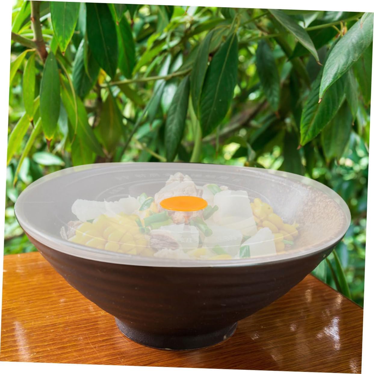 2pcs Food Bowl Covers Reusable Lunch Box Lids for Food Storage Leak-resistant Easy to Bowls for